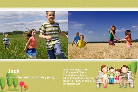 Birthday & Holiday photo templates Birthday Party Invitations (3)